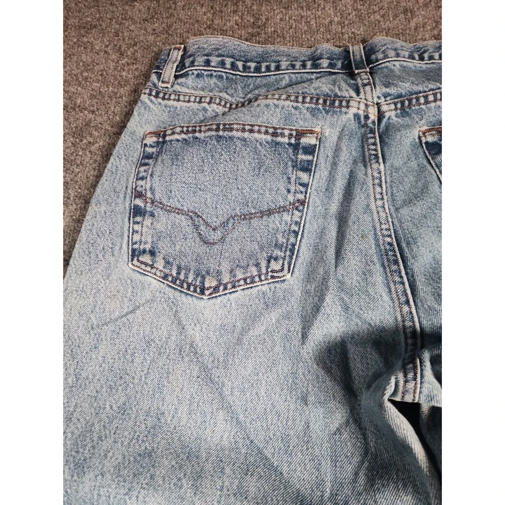Harley Davidson Vintage Jeans 36x29 Light Wash Distressed USA Made MotorClothes